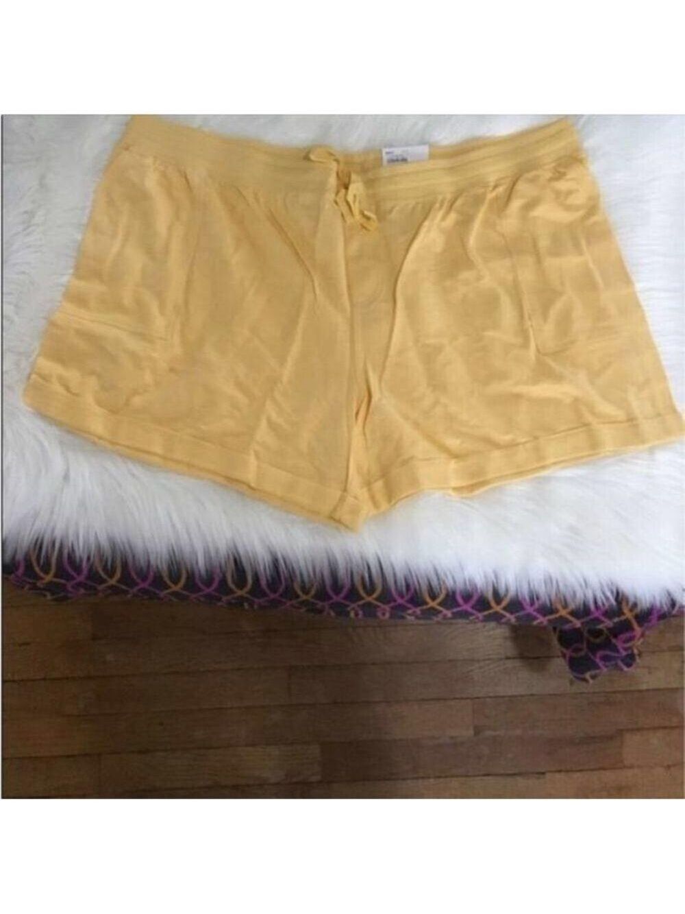 Sonoma Goods For Life midrise shorts Woman’s size 4X cider yellow pockets - Picture 5 of 12